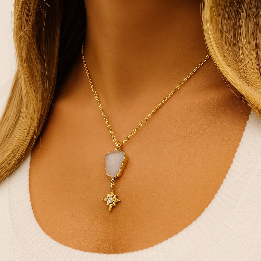 Celestia Druzy Necklace