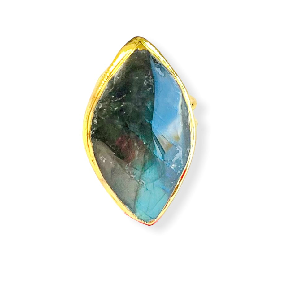 Luna Labradorite Ring