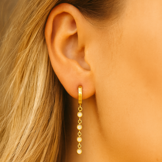 Solura Celestial Drops Shooting Star CZ on Model