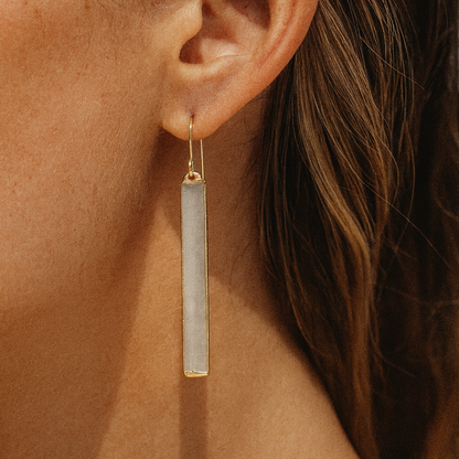 Selenite Moonbeam Earrings