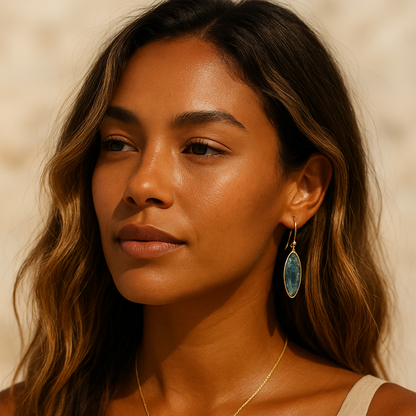 Celestial Wave Kyanite Earrings