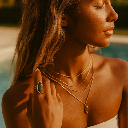 Luna Labradorite Ring