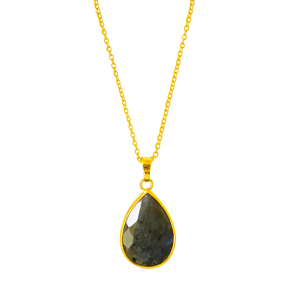 Aurora Drop Necklace – Labradorite