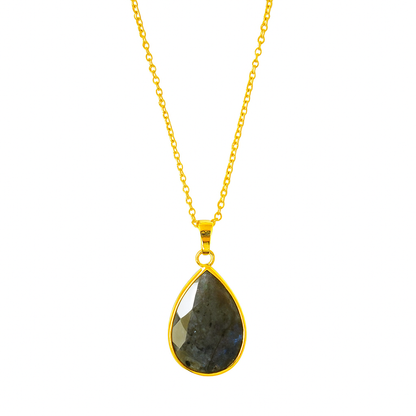 Aurora Drop Necklace – Labradorite