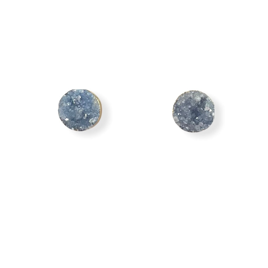 Stardust Round Druzy Earrings