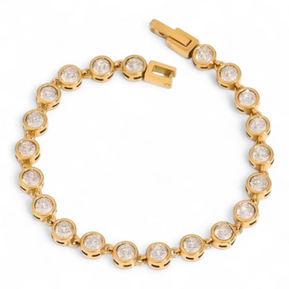 Luna Bezel Tennis Bracelet