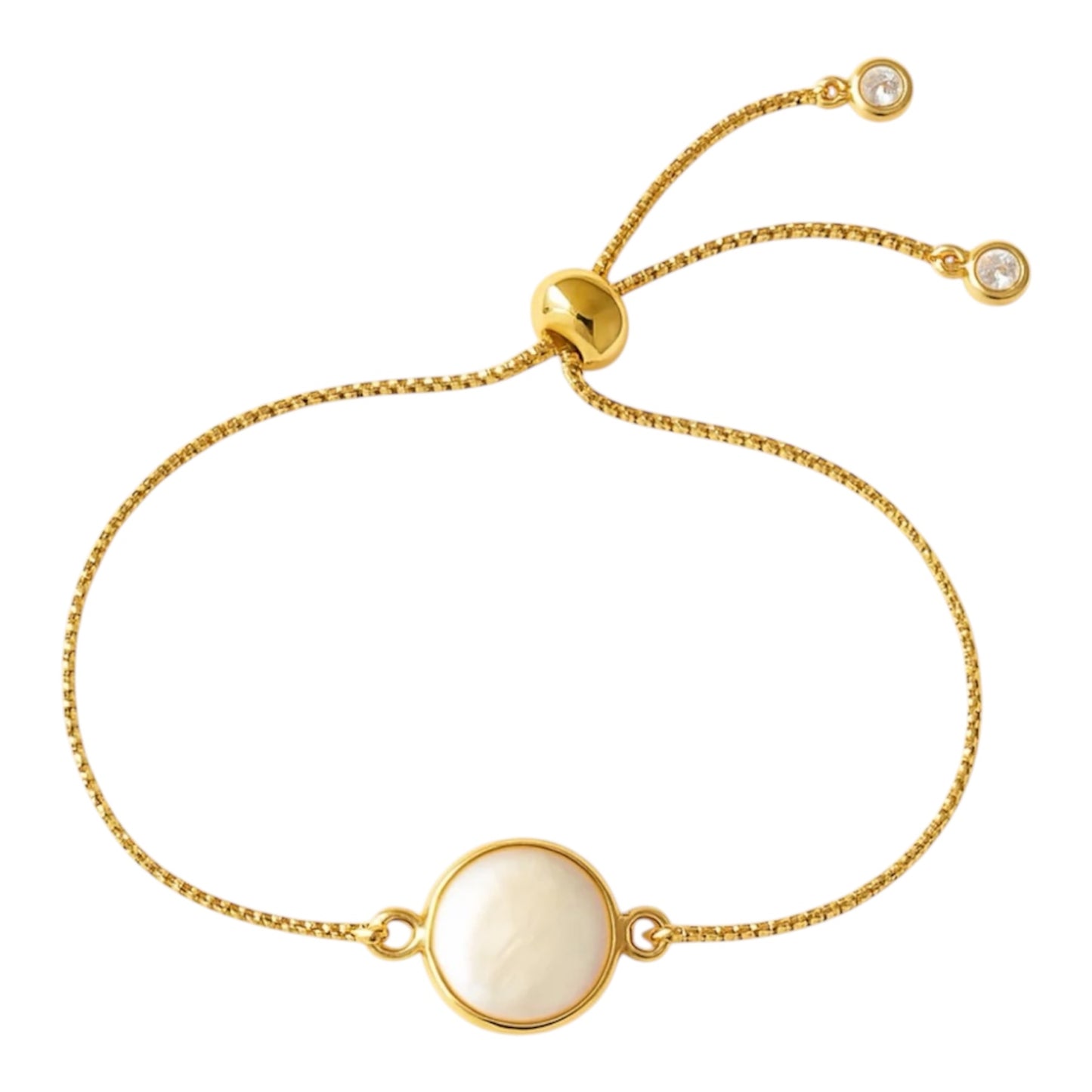 Pearl Coin Slide Bracelet