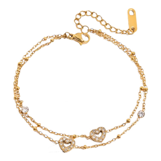 Solura Azure Heart CZ Bracelet