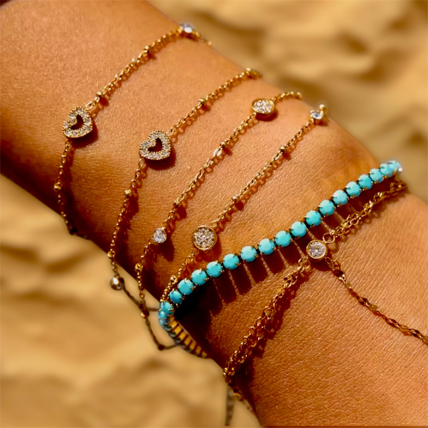 Solura Azure Stack Bracelets