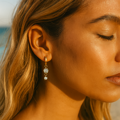 Solura Celestial Drops Cascade CZ on Model