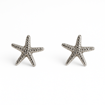 Solura Seastar Stud Earrings White Gold