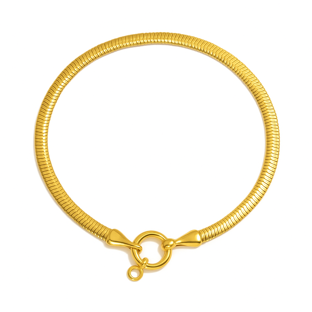 Solura Seren Gold Snake Chain Bracelet