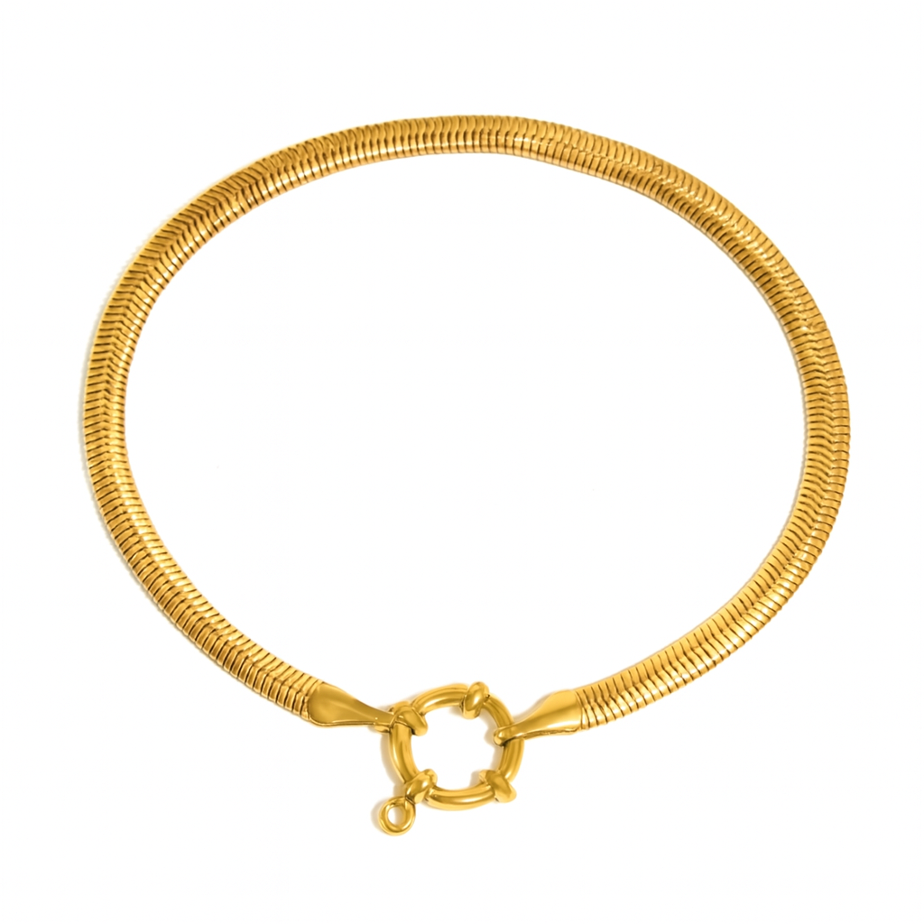 Solura Seren Gold Snake Chain Necklace
