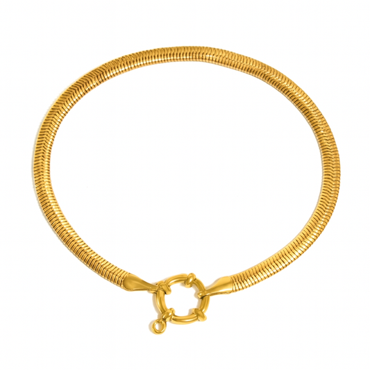 Solura Seren Gold Snake Chain Necklace