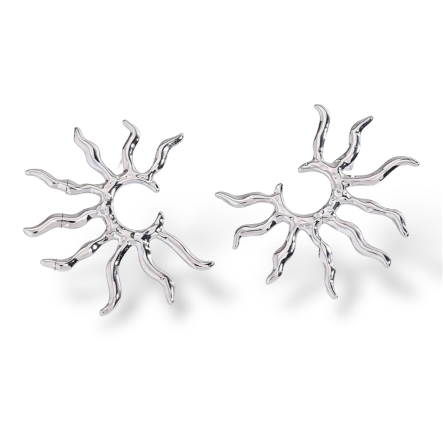 Solura Solflare Earrings in White Gold 