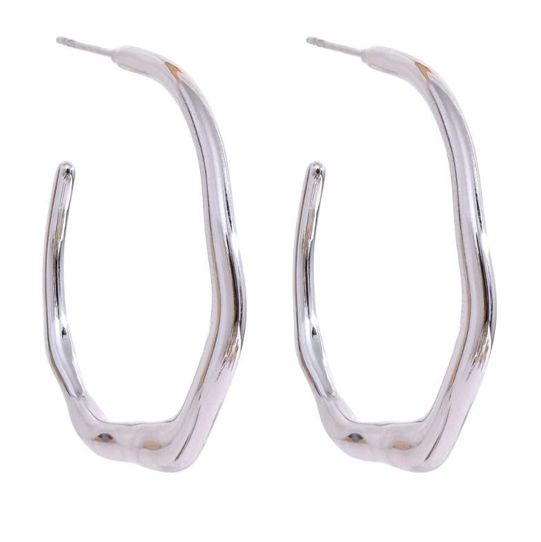 Solura Sunkissed Hoops in White Gold