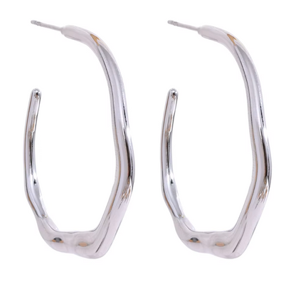 Solura Sunkissed Hoops in White Gold
